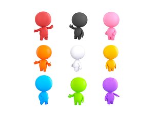 3D Character268 Rigged Cartoon Boy
