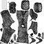 Basics0729 - A set containing 5 models of male and female adults standing in business attire in offi