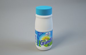 3D mini milk bottle