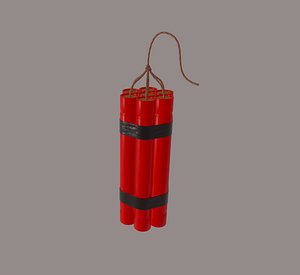 red dynamite 3D model