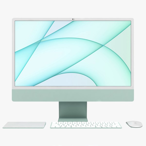 Apple iMac24インチ2021グリーン3Dモデル - TurboSquid 1836083