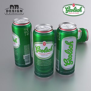 beer grolsch 3d model