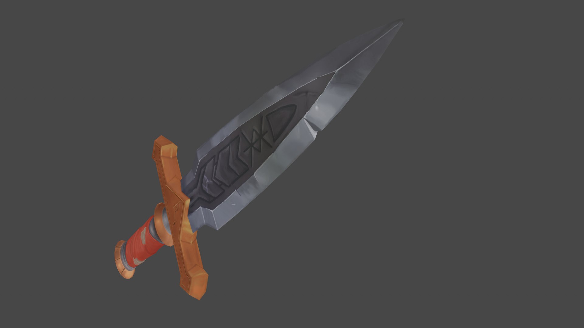 3D Handpainted dagger model - TurboSquid 2108190