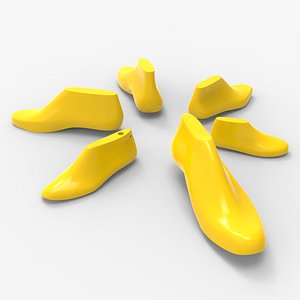 6 Shoe Last Models Mix1 3D model