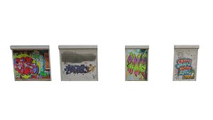rolling shutter with graffiti