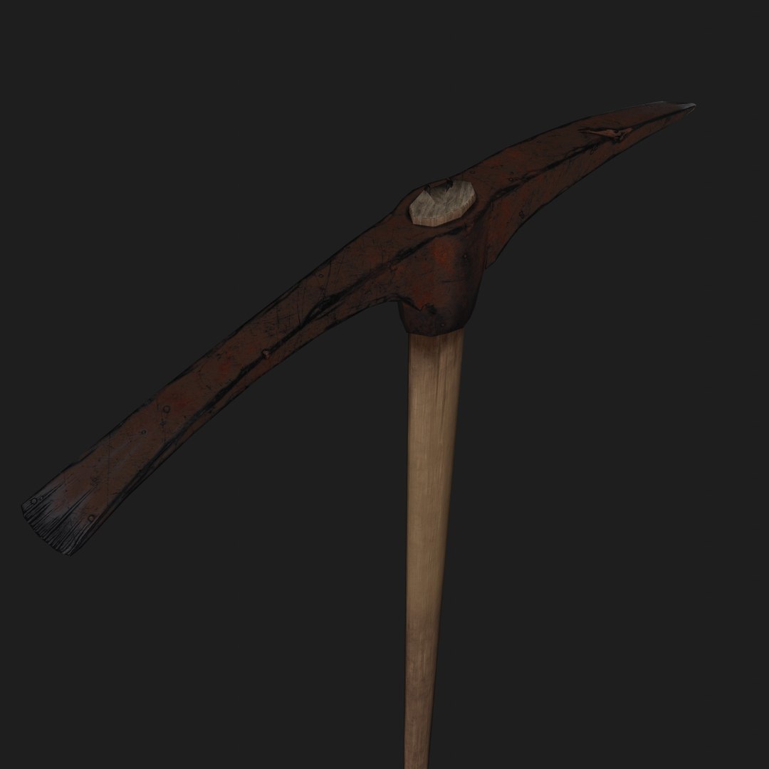 3d Rusty Pickaxe Turbosquid 1576862 