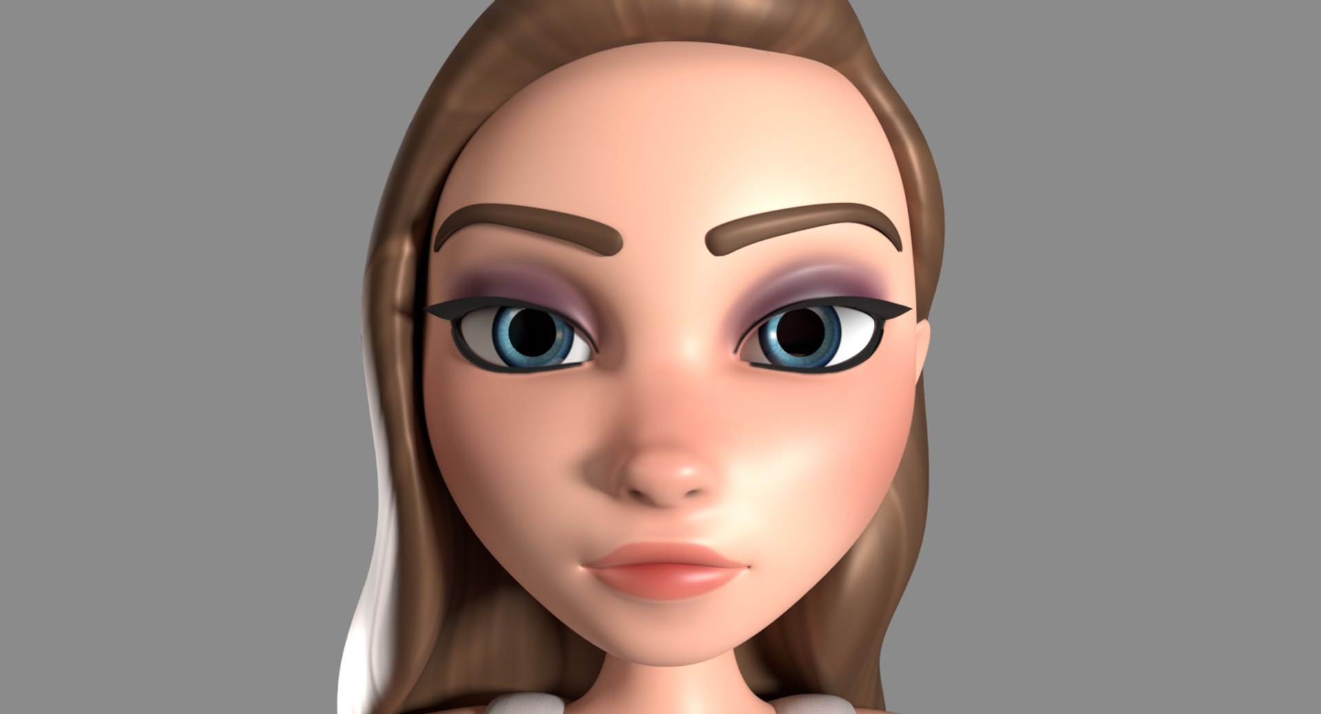 Cartoon Beautiful Girl Hailey 3d Model Turbosquid 1398972