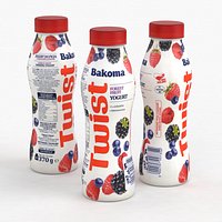 Bakoma Twist Yoghurt Forest Fruits 370g 2023