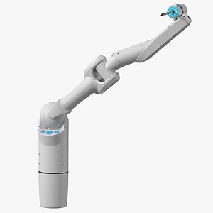3D DLR MIRO Medical Versatile Robotic Arm Rigged for Modo model