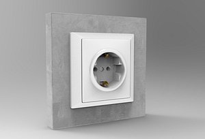 3D Wall Socket model