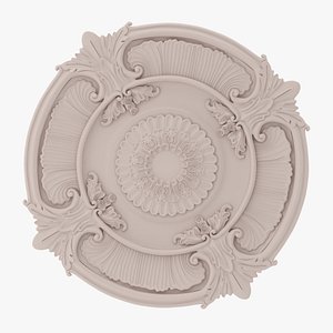 Classic Ceiling Medallion 37 3D
