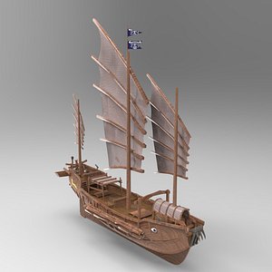 3D renaissance ships model