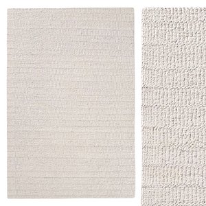 3D HADIZA WOOL RUG model