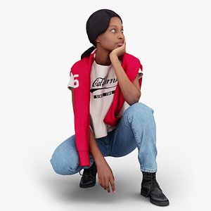 Casual Crouch model