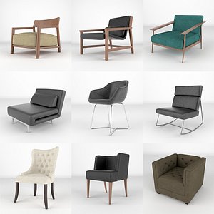 3d model chair realistic