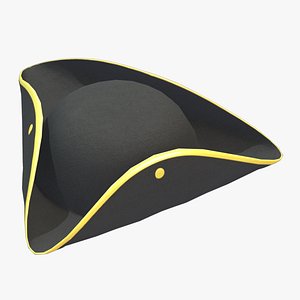 3D model Tricorn Hat Low Poly