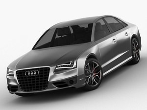 audi s8 2012 car 3D model