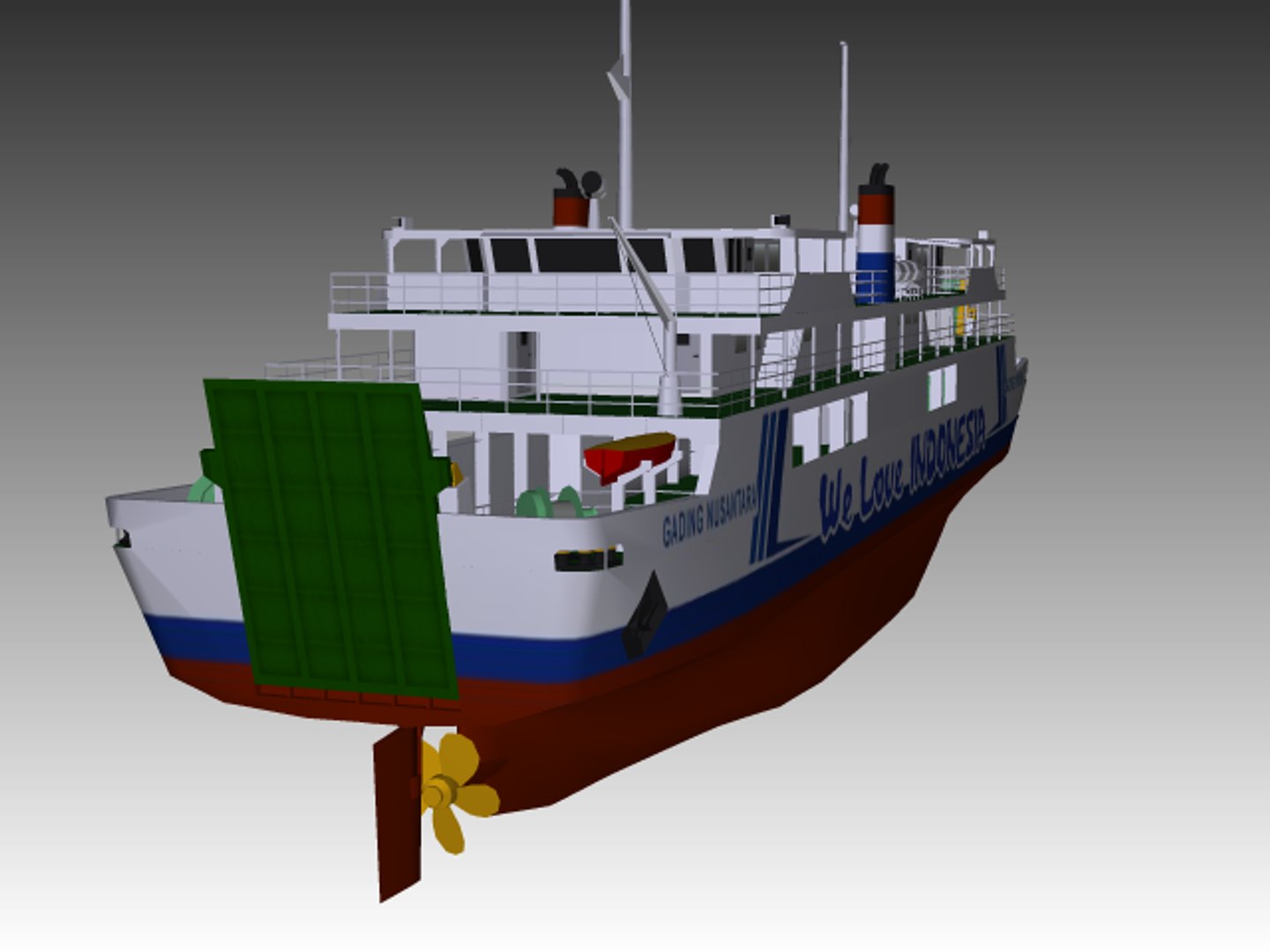 Ro-ro Ferry 3D Model - TurboSquid 1326162