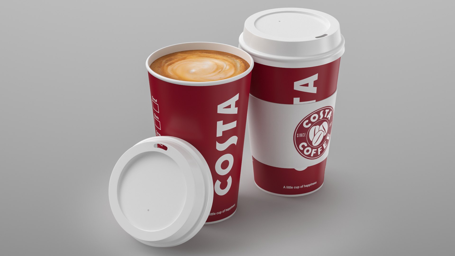 Coffee Paper Cups Collection 3D - TurboSquid 1943178