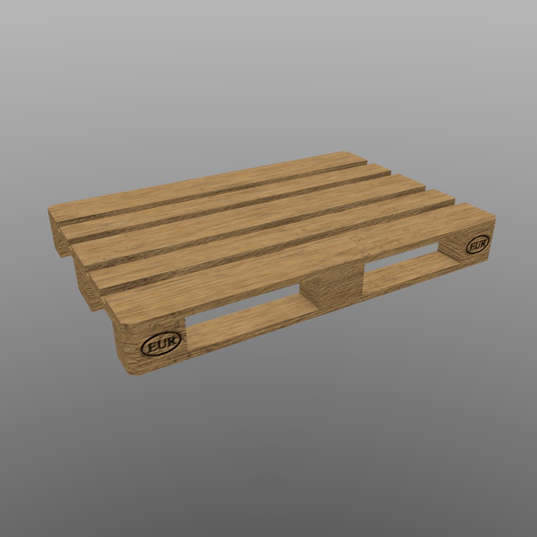 3d model eu pallet