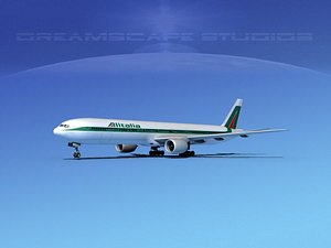 boeing 777-300 3d obj