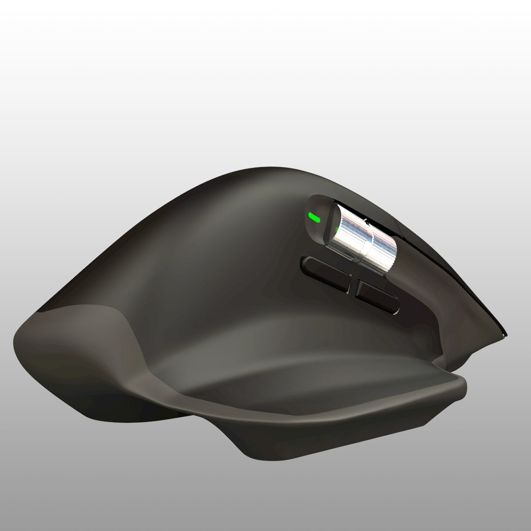 Logitech MX Master 3 Mouse Black 3D model - TurboSquid 2089343