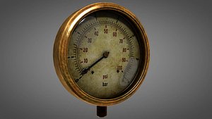 Pressure Gauge worn vintage