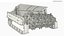 Heavy Rotary Mine Clearance Unit with Visible Wear Military Green Used
