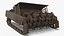 Heavy Rotary Mine Clearance Unit with Visible Wear Military Green Used