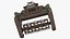 Heavy Rotary Mine Clearance Unit with Visible Wear Military Green Used