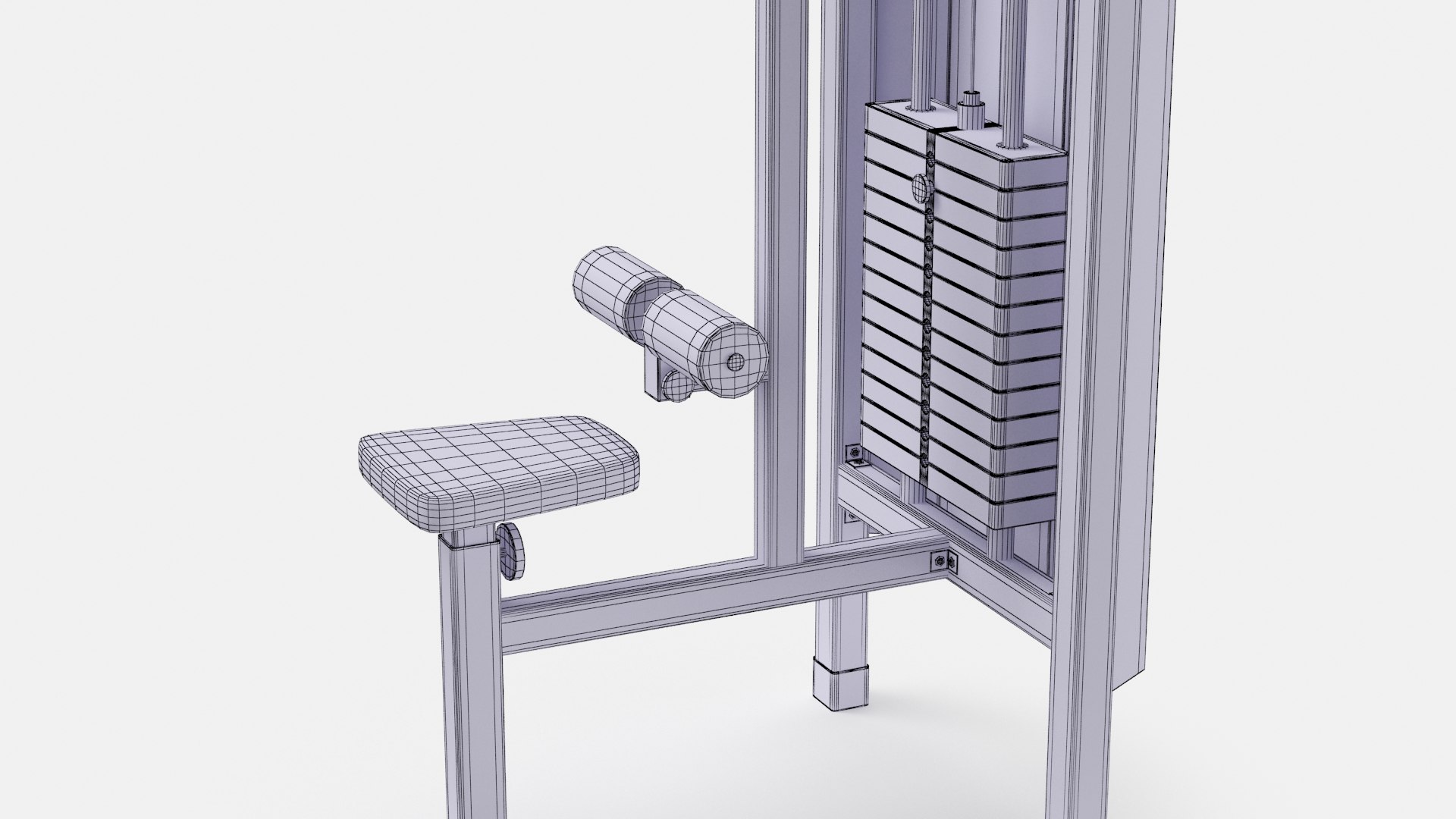 Pull Down Gym Machine 3D Model - TurboSquid 2093449