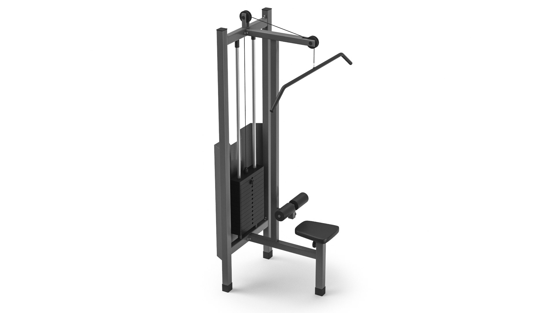 Pull Down Gym Machine 3D Model - TurboSquid 2093449