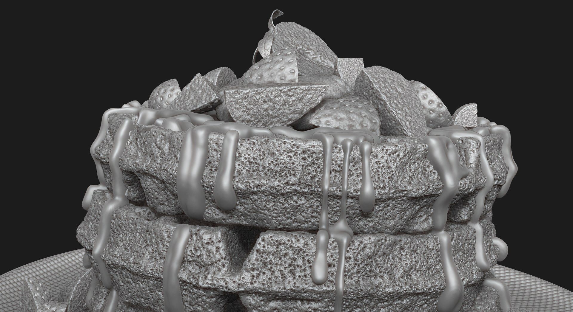 how to model waffle in zbrush