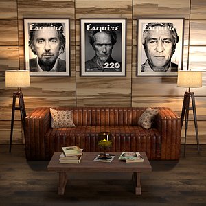 Claude Leather Sofa