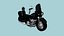 Moto Cartoon B02 Negra - Diseño de vehículo personalizado
