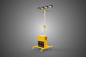 MOBILE BATTERY POWER LED LIGHT LAMP FLOODLIGHT FLOOD SPOT TOWER
