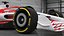 3D Formula 1 2022 White Livery Rigged
