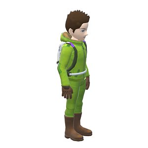 3D Skydiver Male