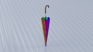 colorful umbrella 3D model