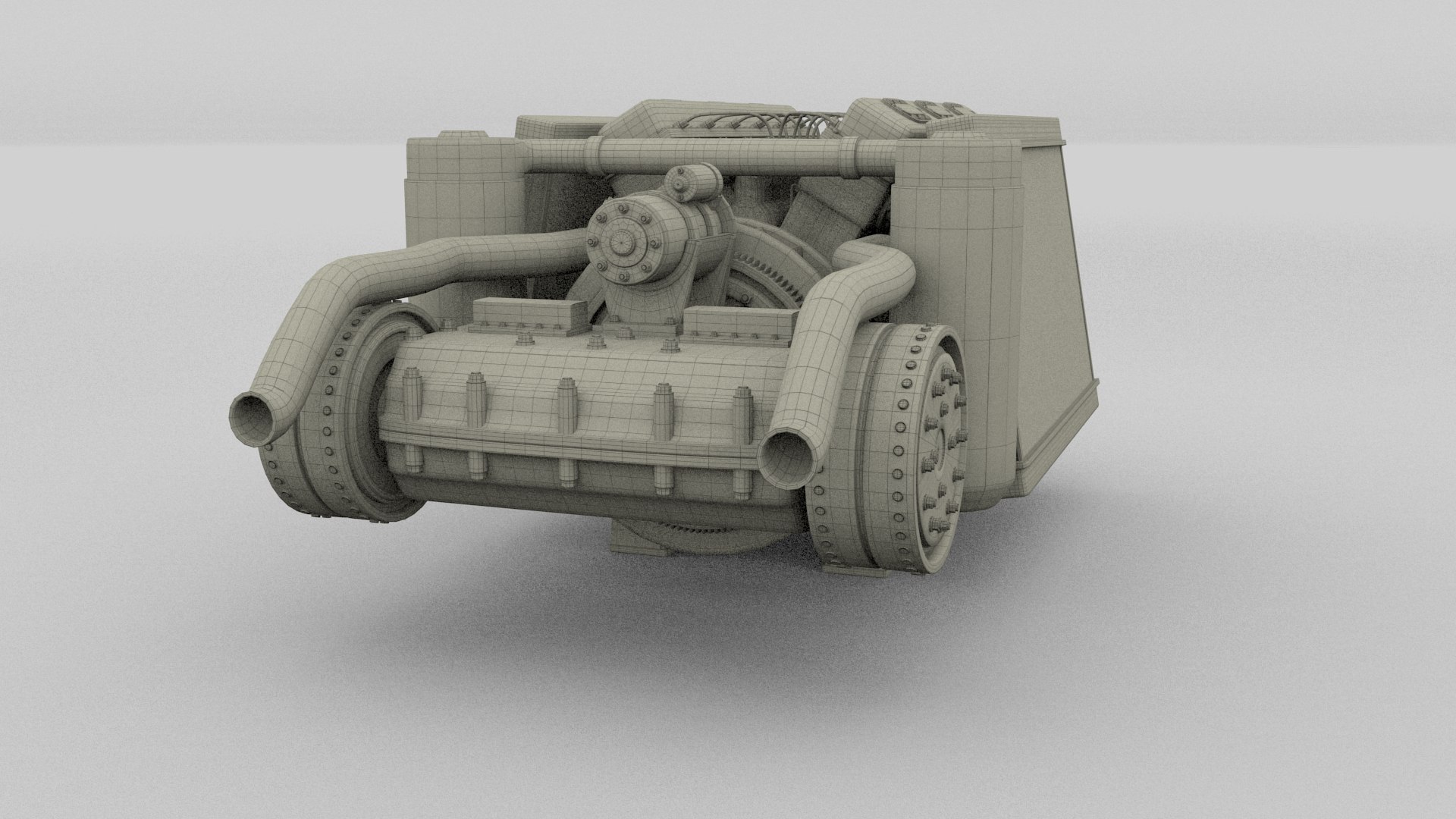 3d t-34 engine transmission t