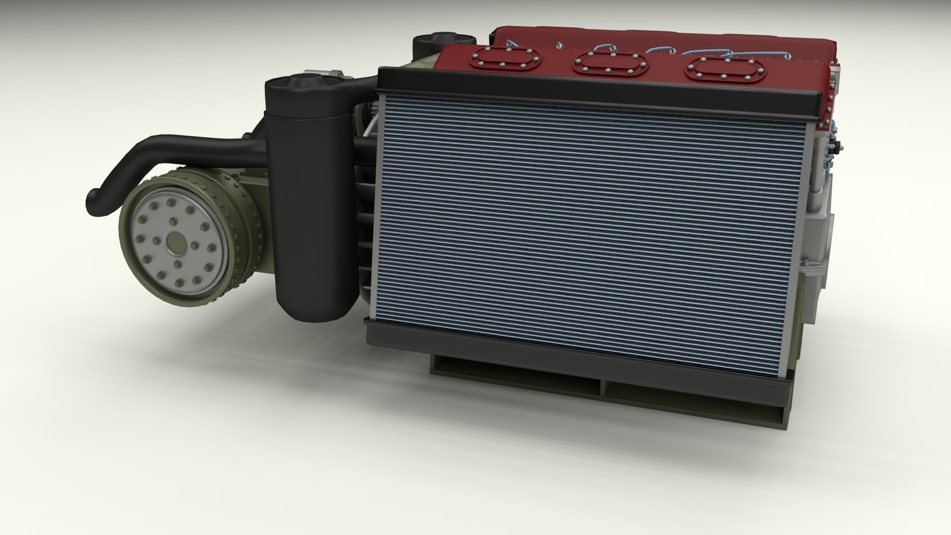 3d t-34 engine transmission t