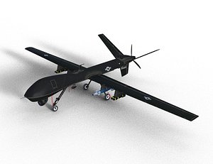 3D Predator MQ-1 Inspired Combat Drone model