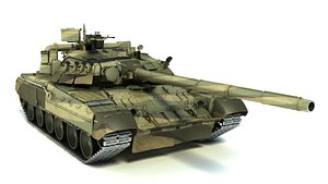 3d t-80ud tank t-80 model