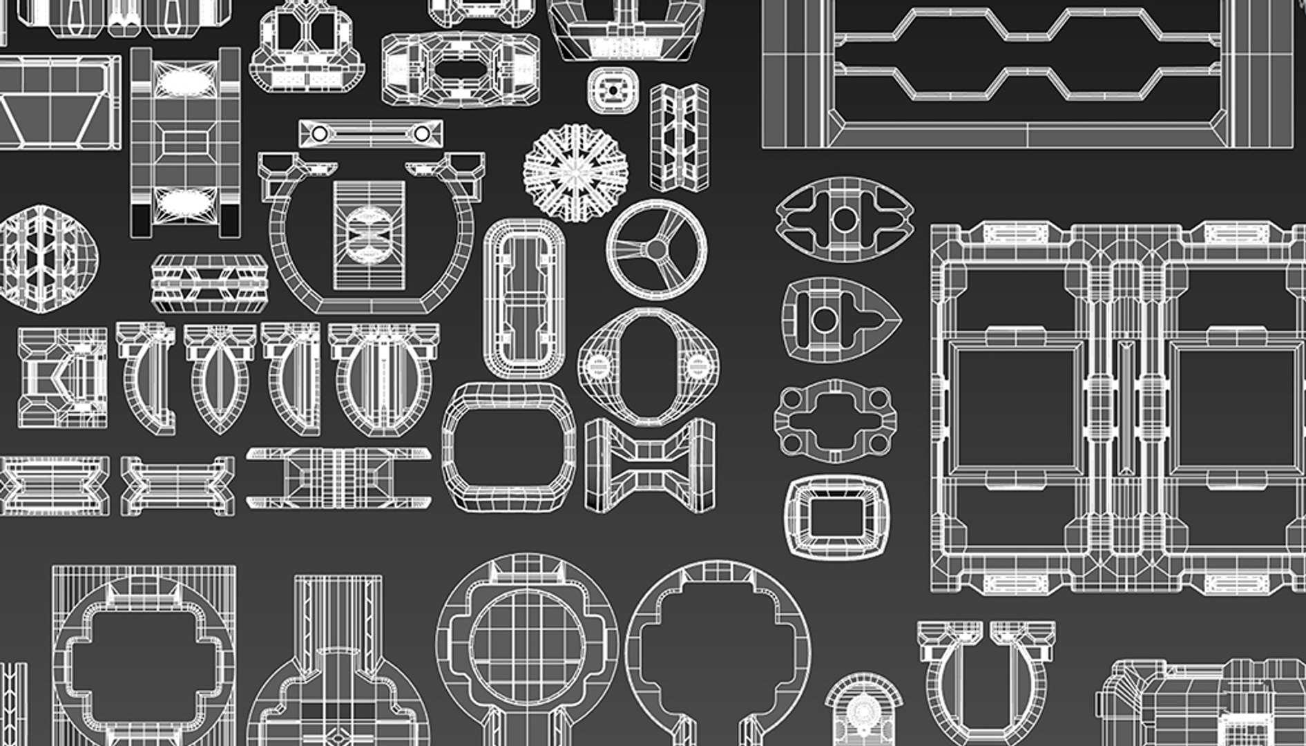 Elements Kit Bashing 3D Model TurboSquid 1165886