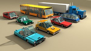 3D model vehicle transportation car