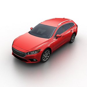 Low Poly Generic Wagon v.02
