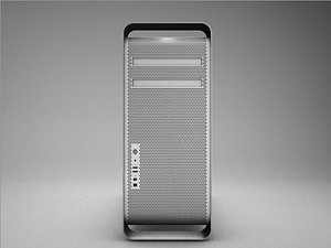 3d apple mac pro tower model