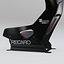 RECARO Podium Black-Red Racing Seat 3D model