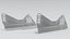 RECARO Podium Black-Red Racing Seat 3D model