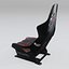 RECARO Podium Black-Red Racing Seat 3D model